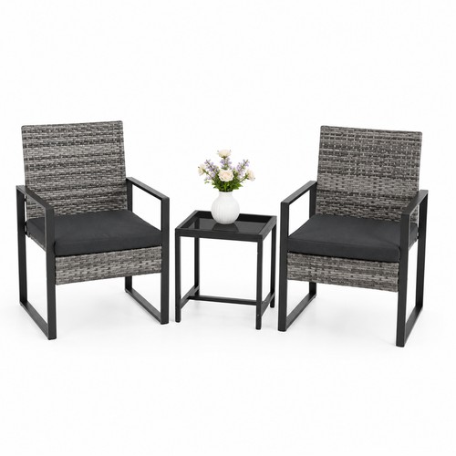 Piece rattan bistro set - rattan,