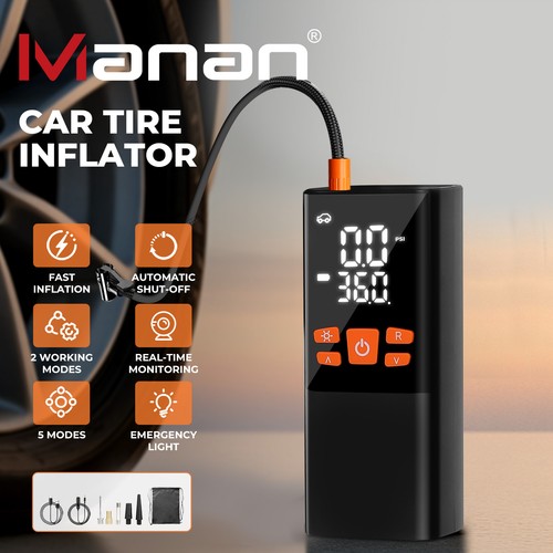 Manan car tyre - car, inflator