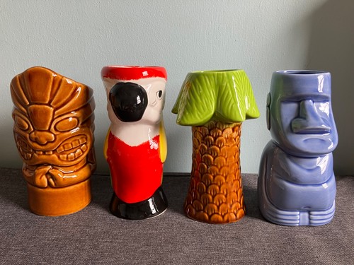 Tiki cocktail mugs parrot - 4,