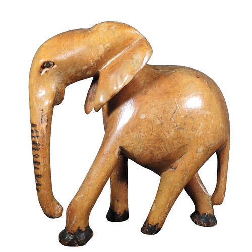 Wooden elephant unique - wooden, hand