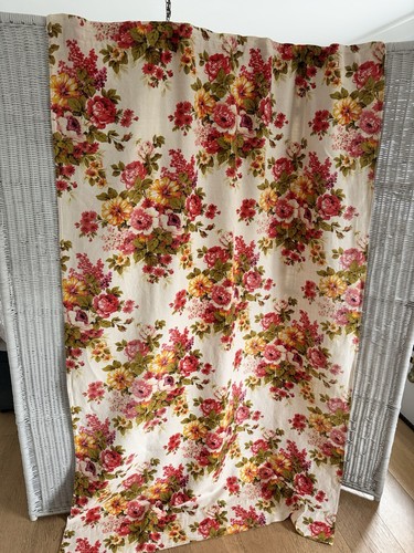 Vintage french linen floral - vintage,