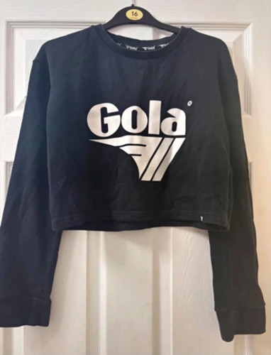 Gola black cropped crew - cropped,