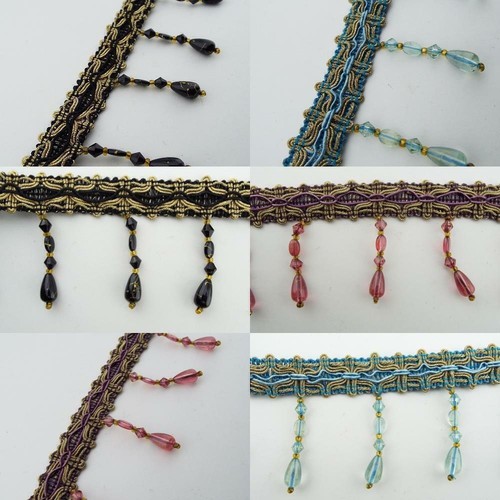 6cm gold braid bead trim - 6cm,