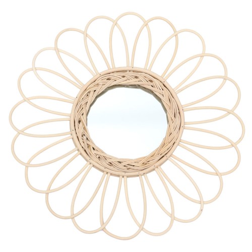 Wicker wall decor round rattan - wall,
