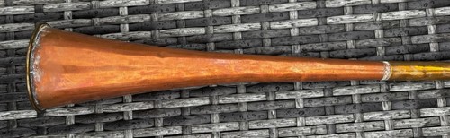 Antique copper horn - copper, –