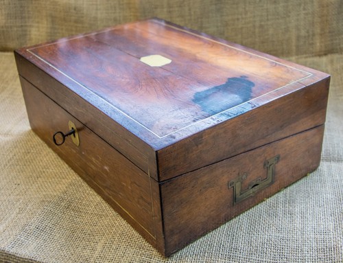 Antique rosewood travelling - antique,