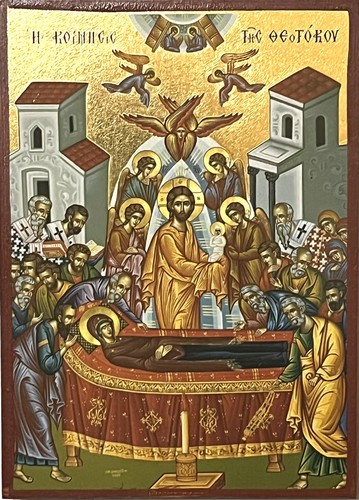 Icon the dormition - of,