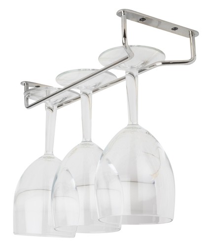 Chrome glass hanger wine - hanger,