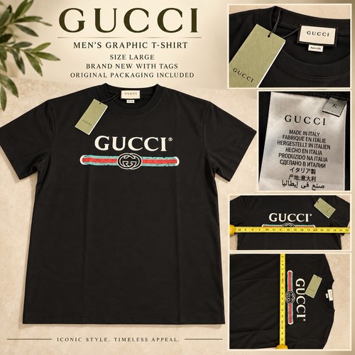 Gucci black crew neck tee - gucci,
