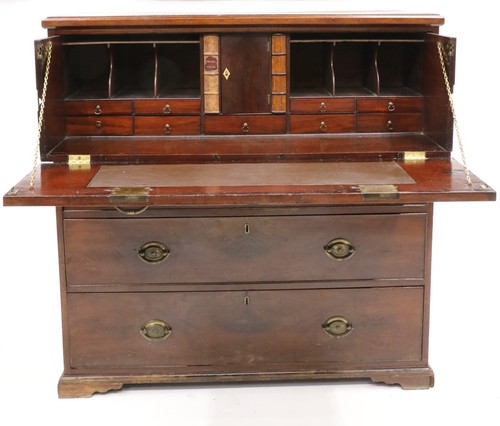 Georgian mahogany secretaire - mahogany,