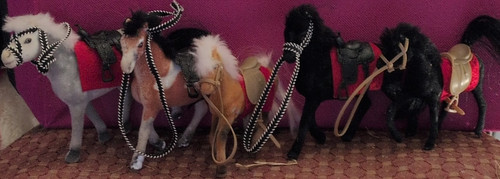 Lot plastic horse - lot,