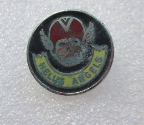 Vintage hells angels pin badge - vintage,