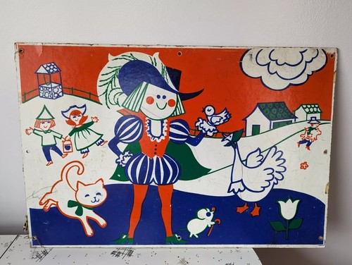 Vintage 1950s poster side - vintage,