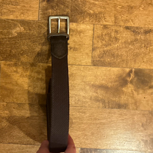 Men brown woven belt - brown,