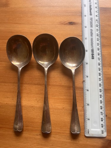 Vintage epns soup spoons - epns,
