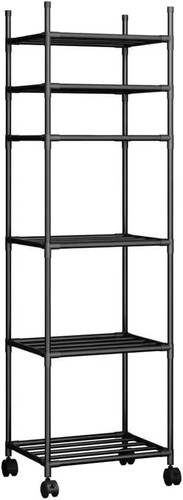 Tier black shelving - shelving, unit