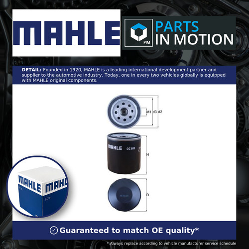Oil filter oc988 - oc988, mahle