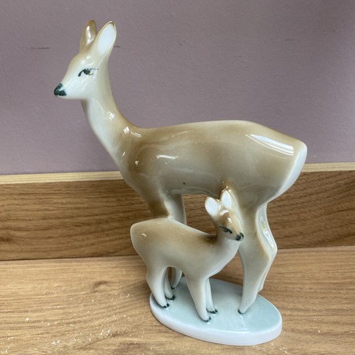 Vintage zsolnay porcelain deer - zsolnay,
