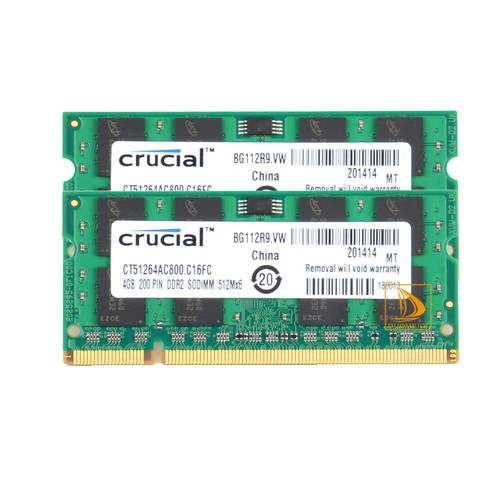 8gb crucial 4gb 2rx8 - 2x,