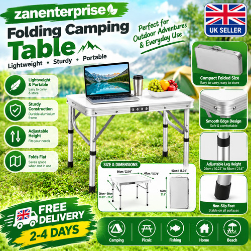 Folding camping picnic table - camping,
