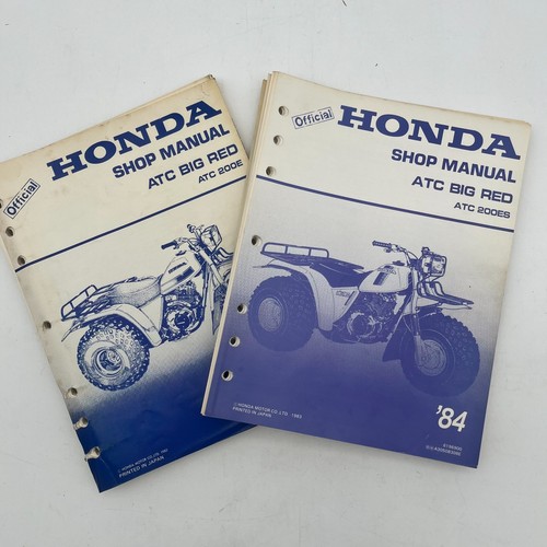 Honda atc200e atc200es - atc200e, red