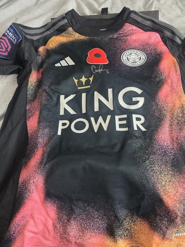 Leicester city match worn - city,