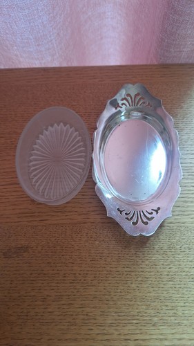 Vintage silver plated butter - vintage,