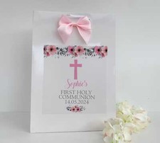Personalised First Holy Communion Gift Bag With Name Age Relationship,
