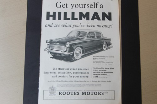Original 1958 magazine advert