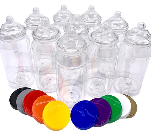 Plastic food storage jars - plastic,