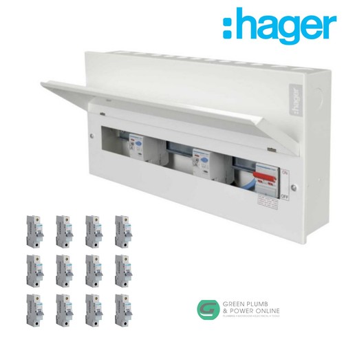 Hager vml916cu way dual rcd - 16,