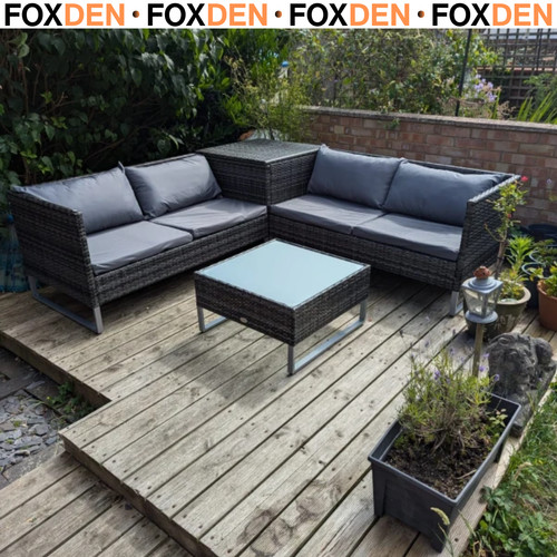 4pc garden rattan - garden, wicker