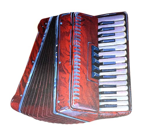 Piano accordion magnet - accordion,