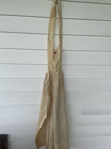 Ww2 red cross apron named - ww2,