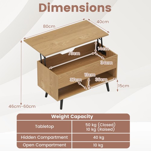 Modern home coffee table - modern, lift