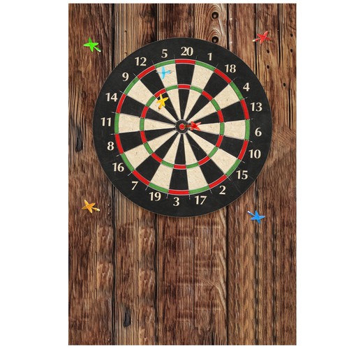Wood grain dart board - wood,