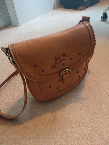 Cross body tan saddle bag - cross,