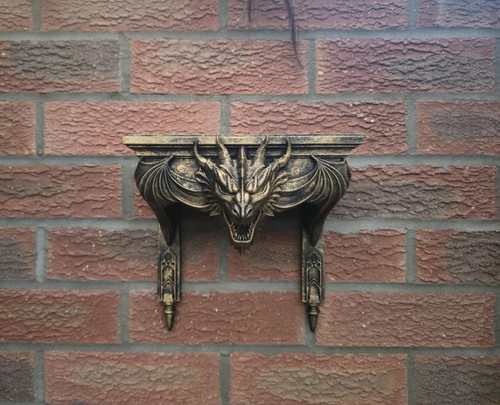 Dragon guardian wall shelf - dragon,