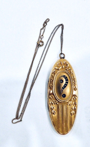 Antique gold filled - filled, repousse'