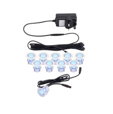 Plinth LED Lights CCT Outdoor Indoor 10 pcs x 30 mm IP44 Kios 94422 of Saxby