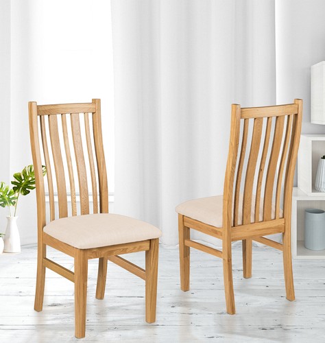 Solid oak dining chairs - dining,