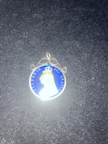 Enamelled victoria 1887 florin - enamelled,