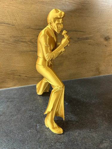 Elvis presley singing statue - presley,
