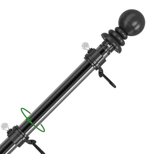 6ft wall mounted - pole, kit