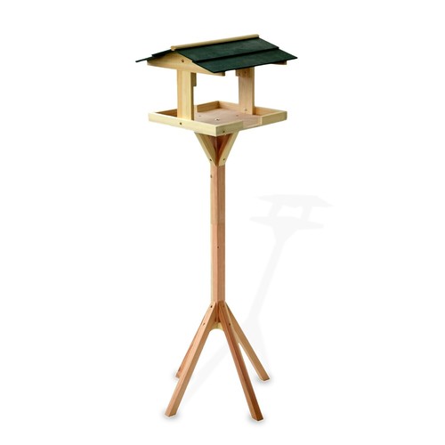 Traditional wooden bird table - traditional,