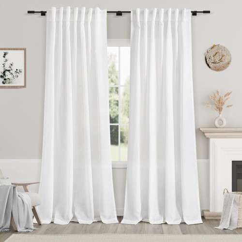 White semi sheer - white,