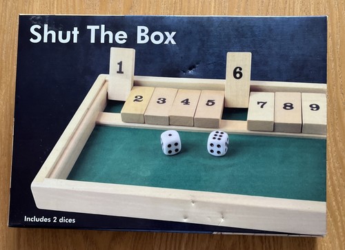 Shut the box game - the,