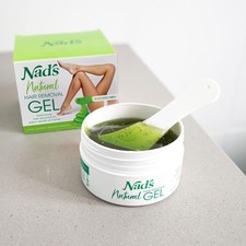 Nad's Original Natural Hair Removal Gel Wax Kit, Waxing Kit for Body, Arms