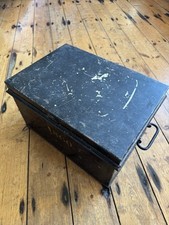 Vintage Metal Money Box Old