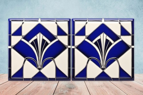 Art deco design ceramic tiles - art,